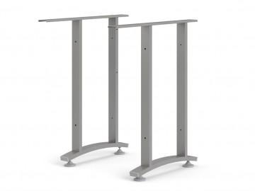 Rohové nohy stolu Office 438 silver grey