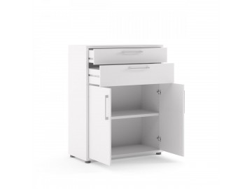 Dvířka se zásuvkami Office 425 bílá