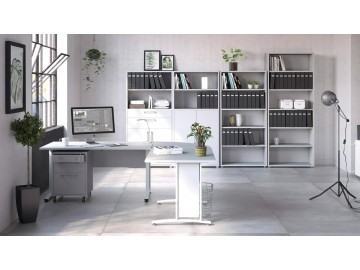 Dvířka se zásuvkami Office 425 bílá