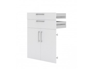Dvířka se zásuvkami Office 425 bílá