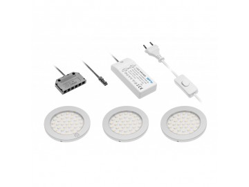 GTV Podhledové svítidlo LD-Z3CSCB-53 Set 3 svítidel LED CASTELLO, první s