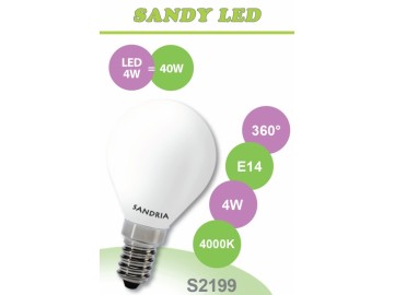 SANDRIA LED žárovka E14 S2199 SANDY LED E14 B45 4W 4000K OPAL 360°