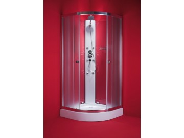 Olsen Spa GRANADA sprchový kout 90x90 cm chromovaný rám matné sklo akrylátová vanička