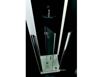 Hopa SPACEDUE sprchové dveře 62-65 cm chromovaný rám čiré sklo pravé