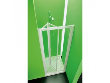 Olsen Spa Domino sprchové dveře 83-88 cm bílá čiré sklo