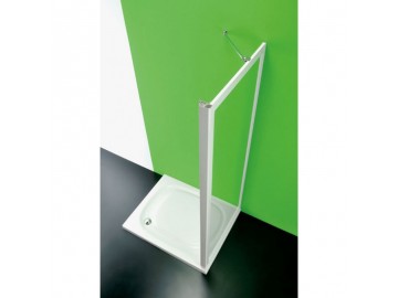 Olsen Spa ANTA FISSA MA sprchov&aacute; z&aacute;stěna 80 cm b&iacute;l&aacute; čir&eacute; sklo