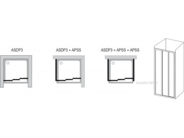 Ravak ASDP3 sprchové dveře 120 cm