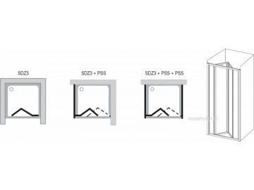 Ravak SDZ3 sprchové dveře 100 cm