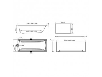 Ravak Classic vana 150 cm