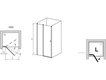 Ravak CSD2 sprchové dveře 120 cm