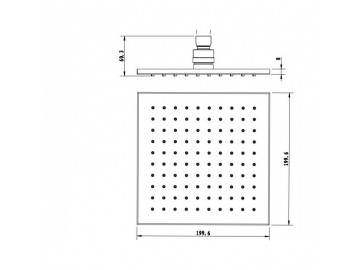 Arttec STYLE TS 804 horní sprcha s tropickým deštěm