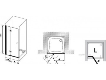 Ravak SMSD2 120 (A) sprchové dveře 120 cm pravá varianta
