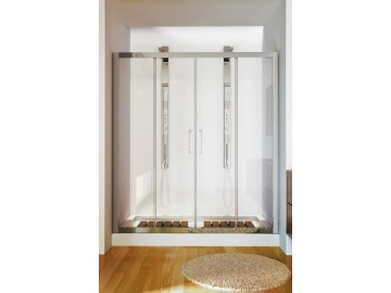 Hopa MITHRA sprchové dveře 145 cm chromovaný rám čiré sklo