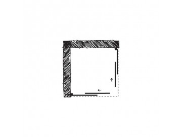 Hopa ROMA sprchový kout 130 cm chromovaný rám čiré sklo