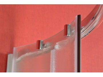 Arttec BRILIANT 80 chinchila NEW sprchový kout 80x80 cm chromovaný rám matné sklo vanička z litého mramoru