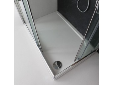 Valentina GIADA sprchový kout 80x100 cm chrom rám čiré sklo