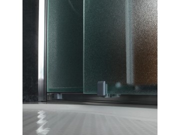 Valentina GIADA oblý sprchový kout 90x90 cm chrom rám matné sklo