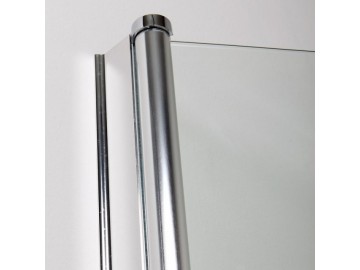Valentina SATURNO jednodílná vanová zástěna 82,5 cm chrom čiré sklo