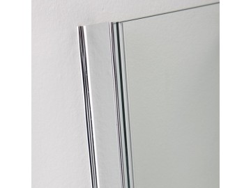 Valentina SATURNO dvoudílná vanová zástěna 100 cm chrom čiré sklo