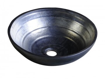 Sapho ATTILA keramické umyvadlo, průměr 44cm, petrolejová
