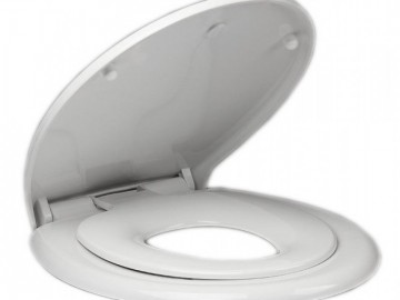 Aqualine WC sedátko s integrovaným dětským sedátkem, soft close. polypropylen