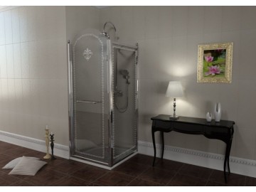 Sapho Antique čtvercový sprchový kout 800x800mm, dveře levé, chrom
