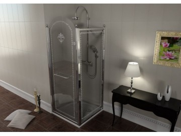 Sapho Antique čtvercový sprchový kout 900x900mm, dveře levé, chrom