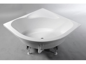 Polysan SELMA sprchová vanička čtvrtkruhová 90x90x30cm, R55, hluboká, bílá