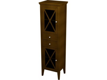 Sapho CROSS skříňka vysoká 47x170x39cm, levá, mahagon