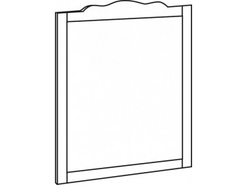 Sapho RETRO zrcadlo 94x115cm, starob&iacute;l&aacute;