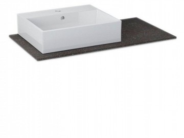 Sapho WAVE II pracovní deska Rockstone 90x48cm, levá pro umyvadlo PURITY 50cm