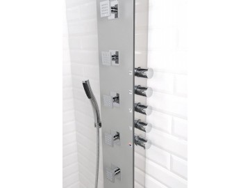 Polysan SOUL 200 sprchový panel nástěnný, 210x1500mm, aluminium