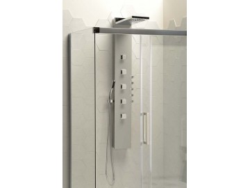 Polysan SOUL 200 sprchový panel nástěnný, 210x1500mm, aluminium