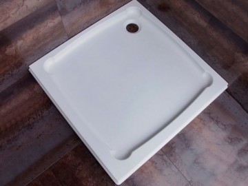 Gelco DIONA90 sprchová vanička z litého mramoru, čtverec 90x90x7,5cm