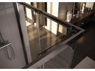 Polysan LUCIS LINE sprchové dveře 1600mm, čiré sklo
