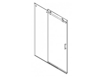 Gelco DRAGON sprchové dveře 1400mm, čiré sklo