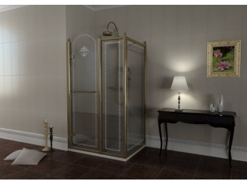 Sapho Antique čtvercový sprchový kout 900x900mm, dveře pravé