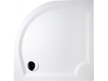 Gelco VIVA90 sprchová vanička z litého mramoru, čtvrtkruh, 90x90x4cm, R550
