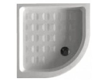 Kerasan RETRO keramická sprchová vanička, čtvrtkruh 90x90x20cm, R550