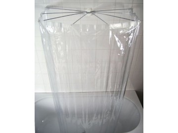 Sapho OMBRELLA skládací sprchová kabina, 100x70cm, průhledná
