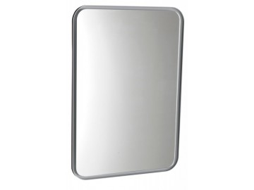 Sapho FLOAT zaoblené zrcadlo s LED osvětlením 50x70cm, bílá