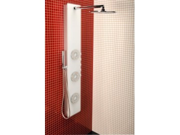 Sapho IDESK sprchový panel 1550x250mm, bílé sklo