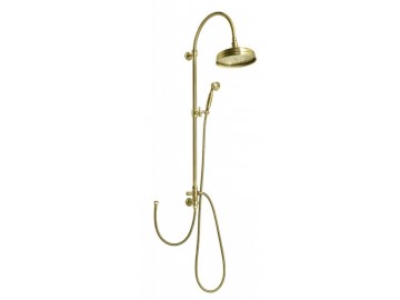 Sapho VANITY sprchový sloup s připojením vody na baterii, retro, bronz
