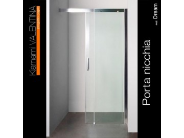Valentina DREAM sprchové dveře 150 cm chromovaný rám čiré sklo PRAVÉ