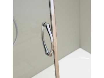 Valentina GIADA CRISTAL sprchové dveře 160 cm chromovaný rám čiré sklo