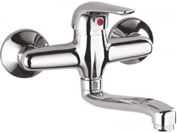 AQUALINE 35 n&aacute;stěnn&aacute; p&aacute;kov&aacute; baterie, rozteč 150mm, chrom