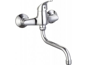 AQUALINE 50 n&aacute;stěnn&aacute; p&aacute;kov&aacute; baterie, rozteč 150mm, chrom