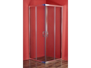 Arttec SMARAGD 9080 clear NEW sprchový kout 90x80 cm chromovaný rám čiré sklo