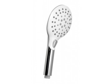 Sapho Ruční sprcha s tlačítkem, 6 režimů sprchování, průměr 120 mm, ABS/chrom, bílá