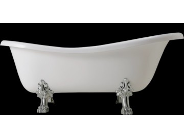 Hopa vana volně stojící volně stojící vana 170 × 80 × 72 cm, nohy chrom / bílé